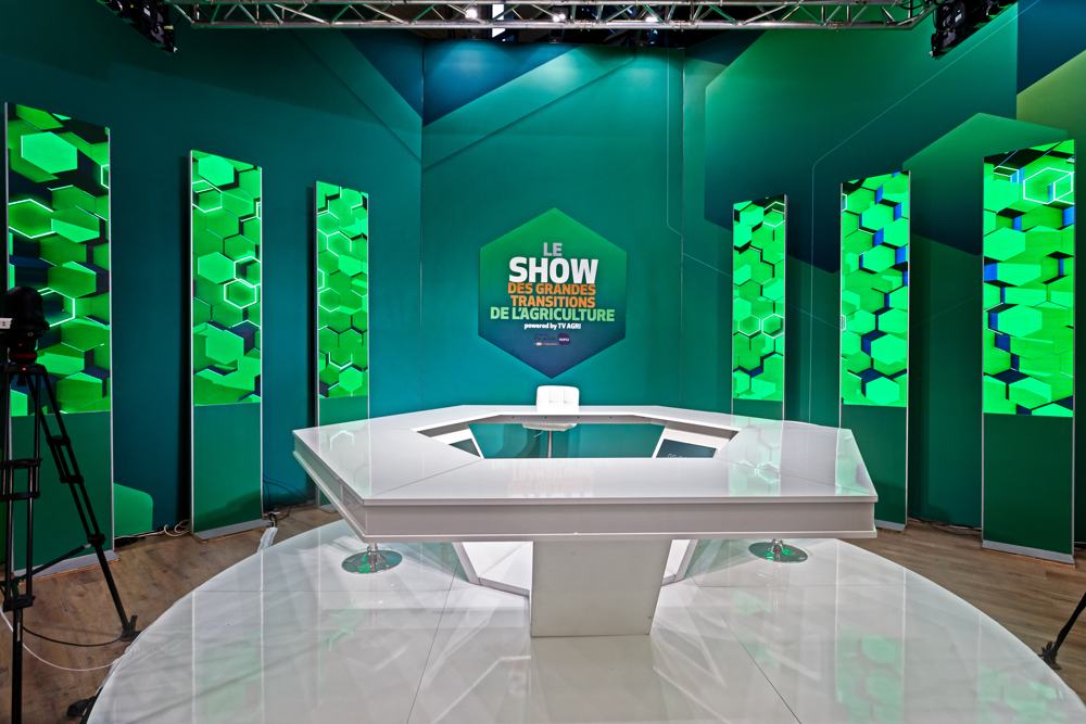 Plateau TV Agri avec écrans LED, SIA 2025